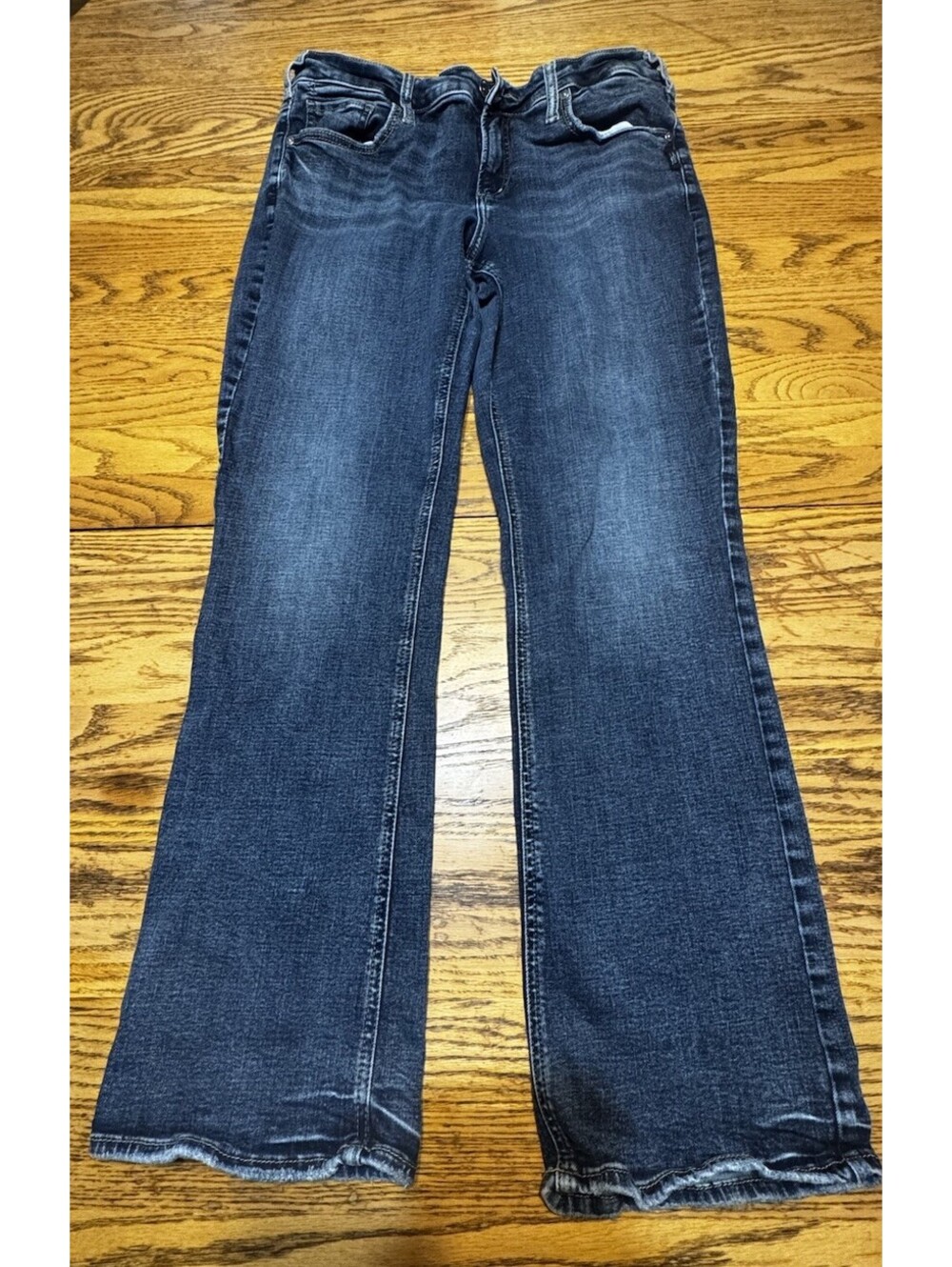 Silver Jeans Co Elyse Slim Boot Womens 33x31 Curvy Mid Rise Stretch Denim